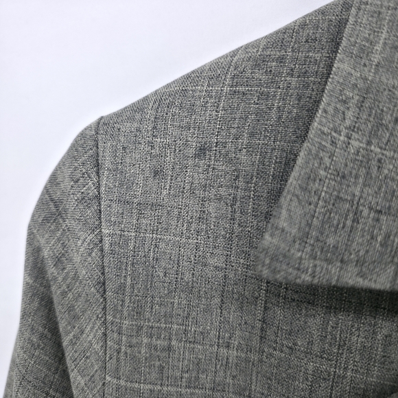 Vintage Heart Soul Button Front Long Jacket Dress USA Minimalist Gray Size 5 - Picture 3 of 16